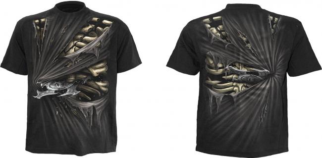 Bone Slasher T-Shirt stampa su tutto il perimetro