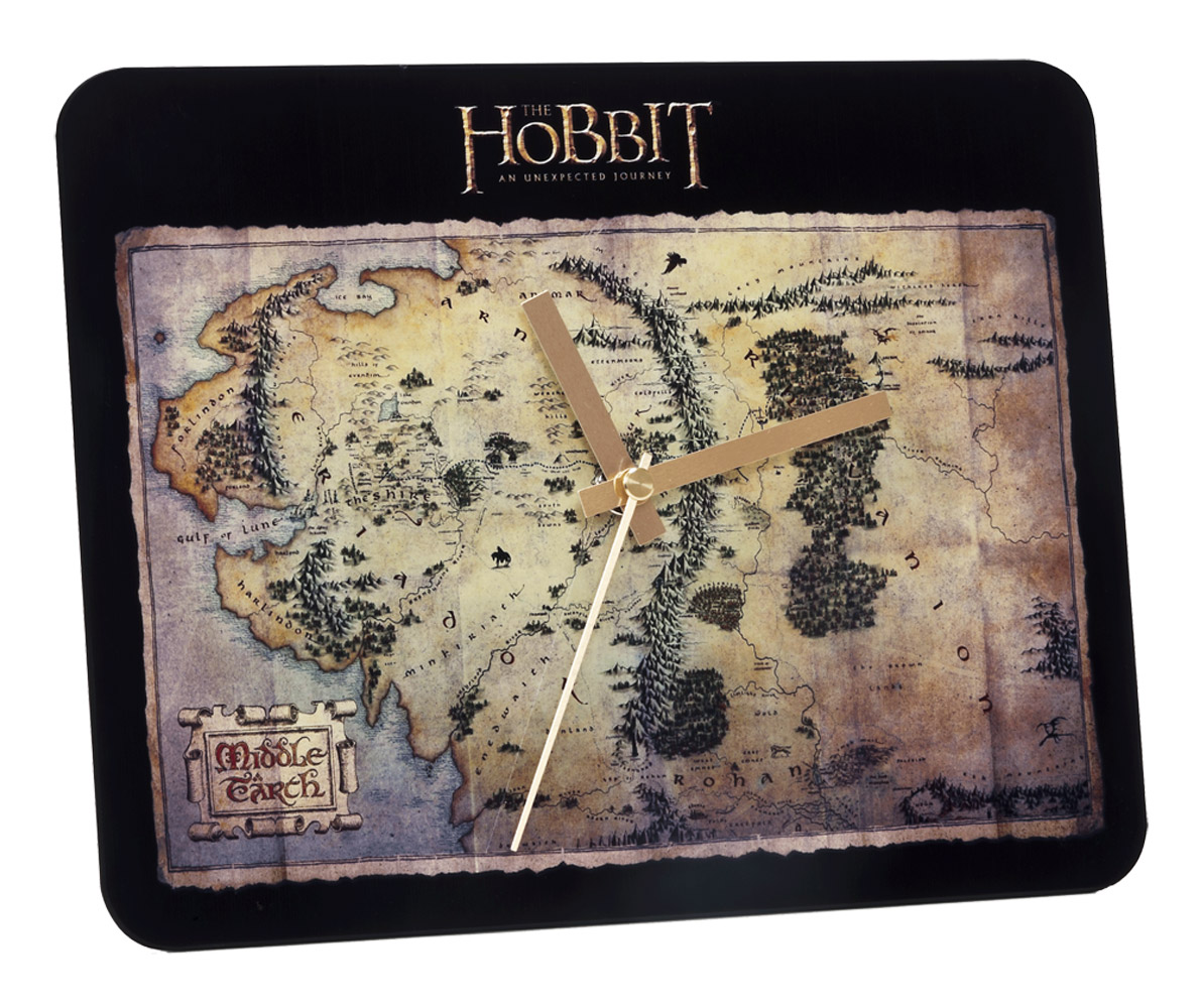 Hobbit - Orologio da parete in vetro - La mappa del tesoro