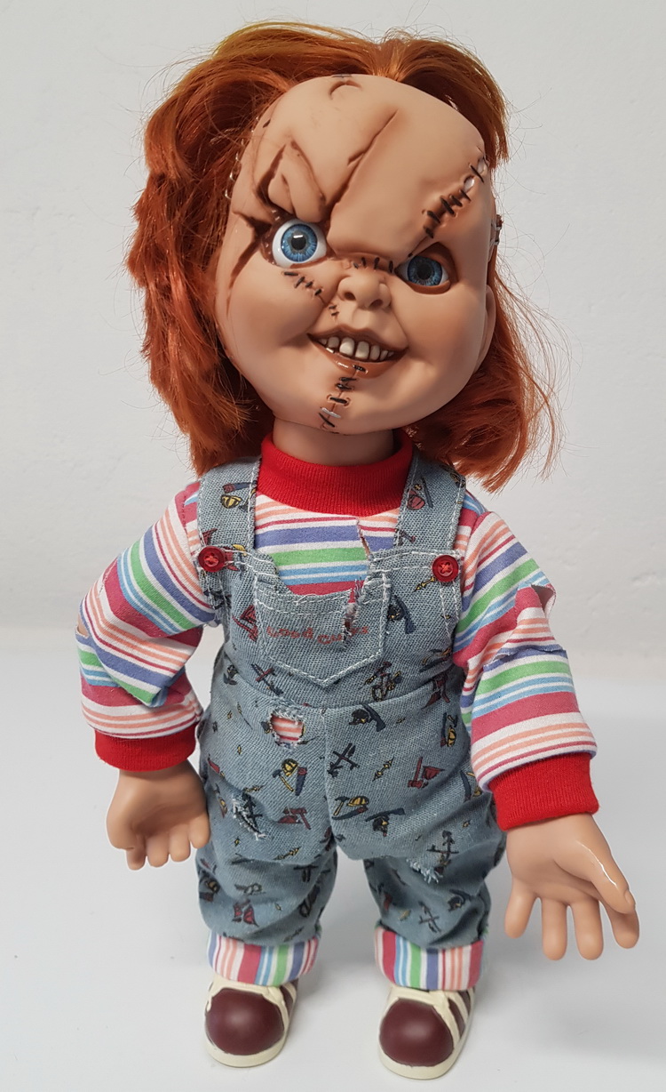 Set da 2 bambole Chucky in vinile, circa 35 cm