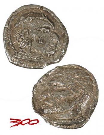 Set di 2 repliche delle monete d'oro 300 di Frank Miller