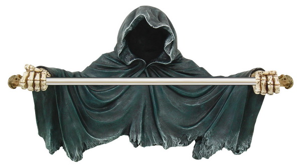 La mort sans visage comme porte-serviettes La mort sans visage comme porte-serviettes