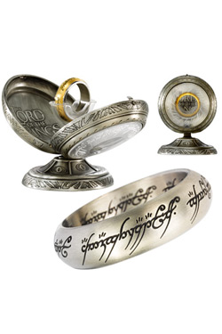 nob1291 LotR Bague en acier inoxydable L'Anneau Unique (acier)