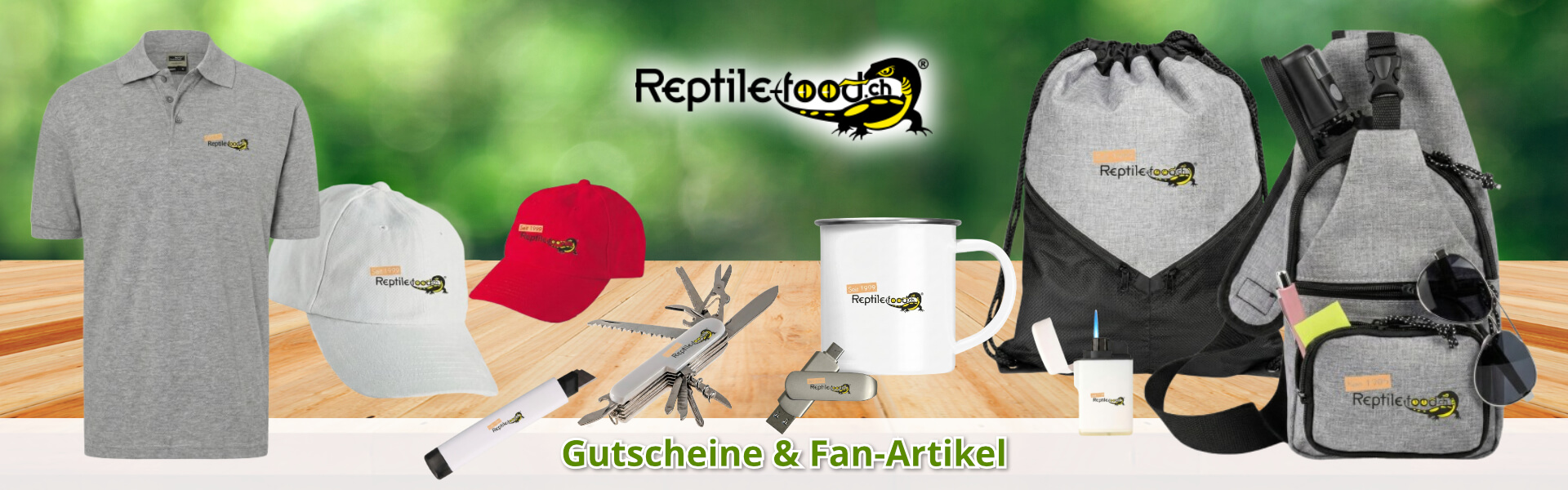 Reptile-Food Gutscheine & Fan-Artikel