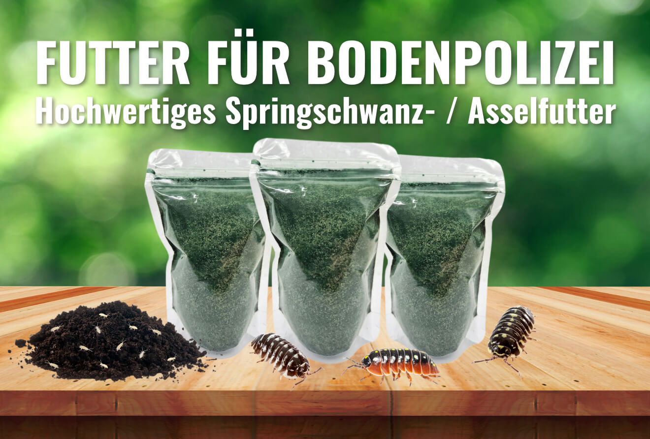 Futter für Bodenpolizei - Hochwertiges Sprinschwanz- / Asselfutter