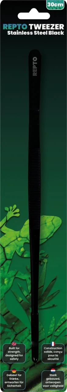 Pinzette Edelstahl Schwarz 30cm