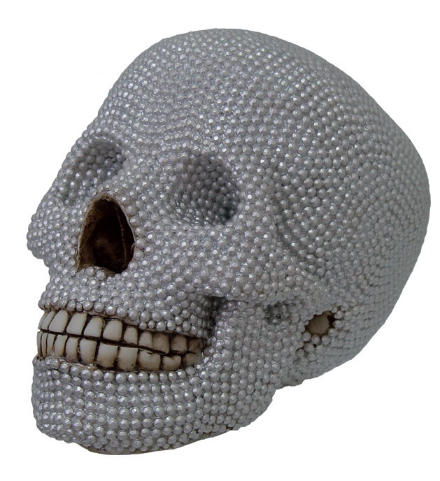 1766-5842 Schädel mit "Diamanten" besetzt