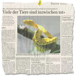 Zeitungsbericht